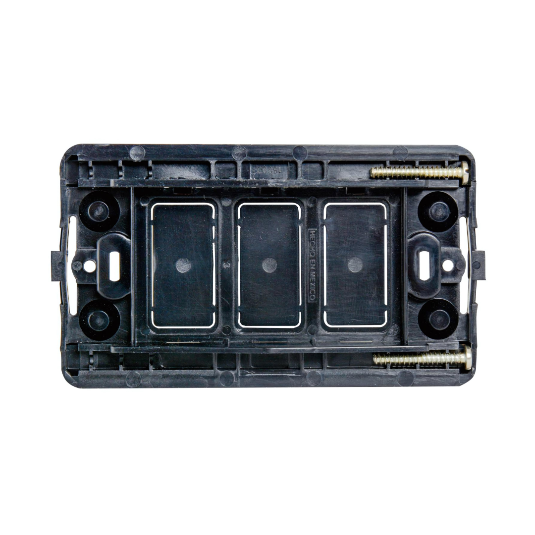 Soporte plástico para módulos Magic 503R 3 Modulos Bticino